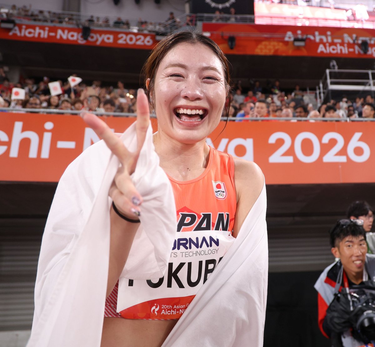 nishispo_online's tweet photo. 「アジア大会で引退を考えていた」

女子100メートル障害で日本勢44年ぶり金メダル
福部真子選手が進退言及

【愛知・名古屋アジア大会】

▼記事はこちらから▼
https://t.co/g2XwdMvYBe https://t.co/RC94DTz8md
