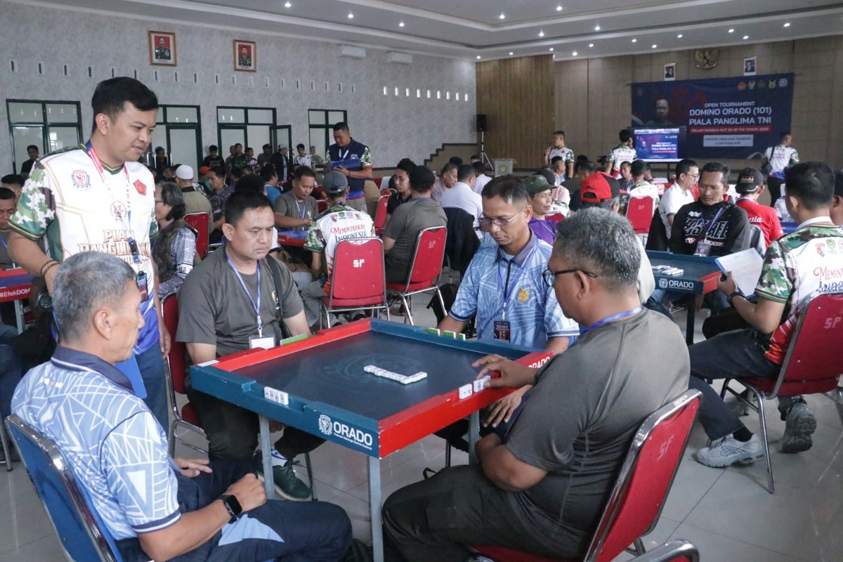 PenSulaiman's tweet photo. 18 Tim Lanud Sulaiman Meriahkan Open Tournament Domino Orado (101) Piala Panglima TNI https://t.co/5tXCF4cpDv