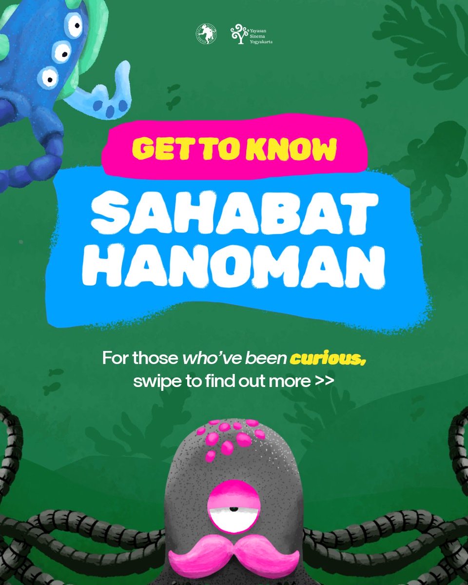 JAFFJogja's tweet photo. Curious about Sahabat Hanoman? Hereโs your little guide!
#JAFF21 #JAFF2026 #SahabatHanoman https://t.co/FKgR3w7Kin
