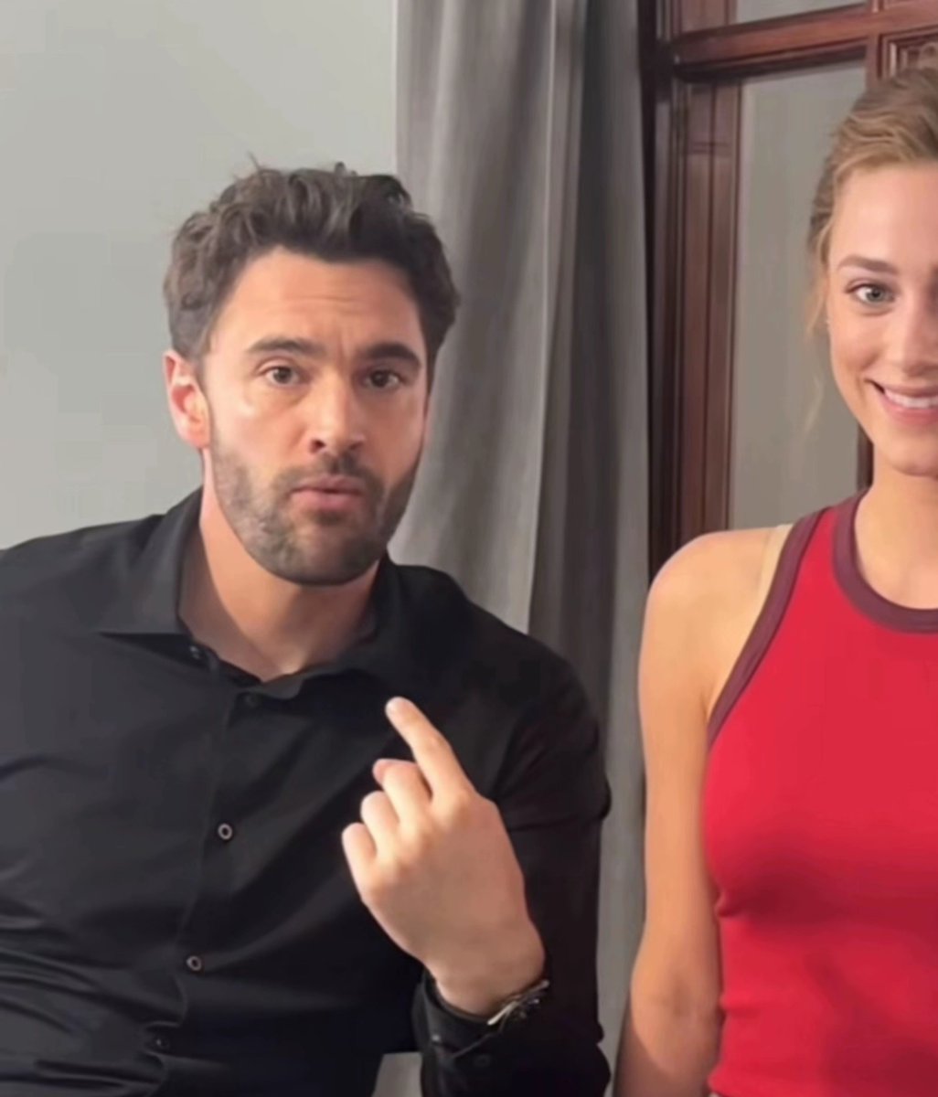 TomBateman_'s tweet photo. There should be a question where they ask, “Who met a cute girl in the bathroom while she was wearing expired contacts and couldn’t see him, then secretly became obsessed with her for years?” That’s me, Adam Carlsen. Thanks to our Olive for whatever she taught me about TikTok. https://t.co/jNPRmAAYeX