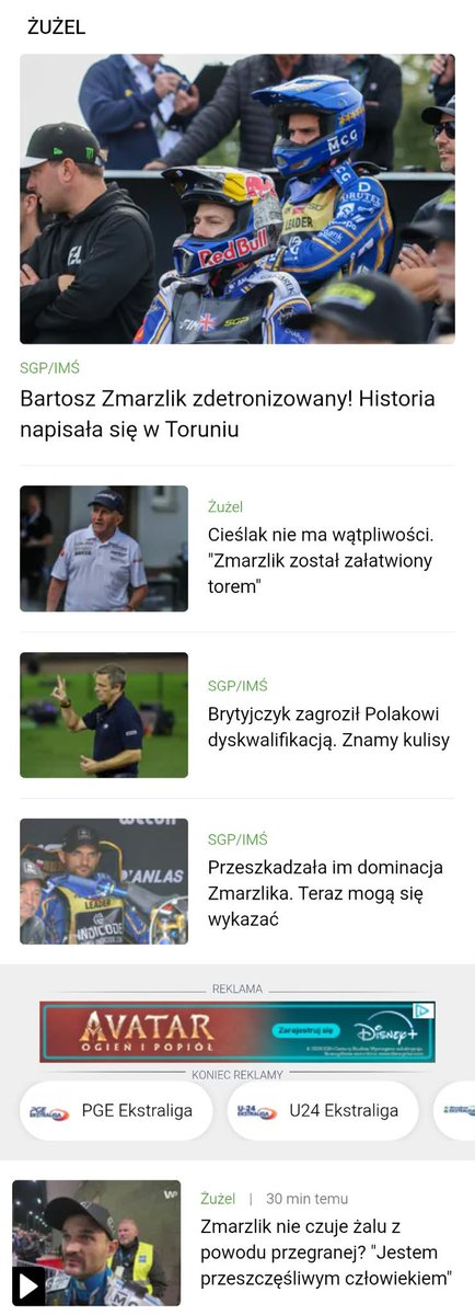 michelseniara's tweet photo. Wczoraj zasnęłam w trakcie GP i chciałam się dowiedzieć kto został mistrzem, dowiedziałam się tyle, że Zmarzlik przegrał https://t.co/lLITcn9lST