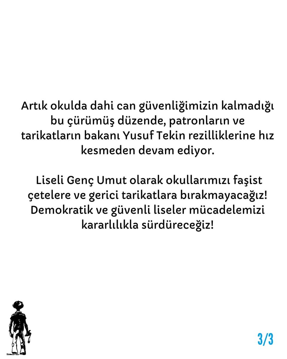 liseligencumutt's tweet photo. Demokratik ve güvenli liseler için mücadelemizi kararlılıkla sürdüreceğiz! https://t.co/BDQzOzs0PA