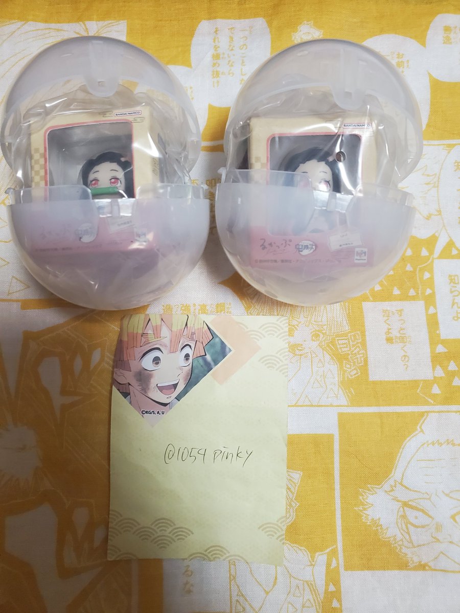 1054pinky's tweet photo. 【交換】鬼滅の刃 るかっぷ ミニチュアコレクション

譲:禰豆子 2

求:善逸

池袋お手渡し＞他都内お手渡し https://t.co/ldooCLaYNq