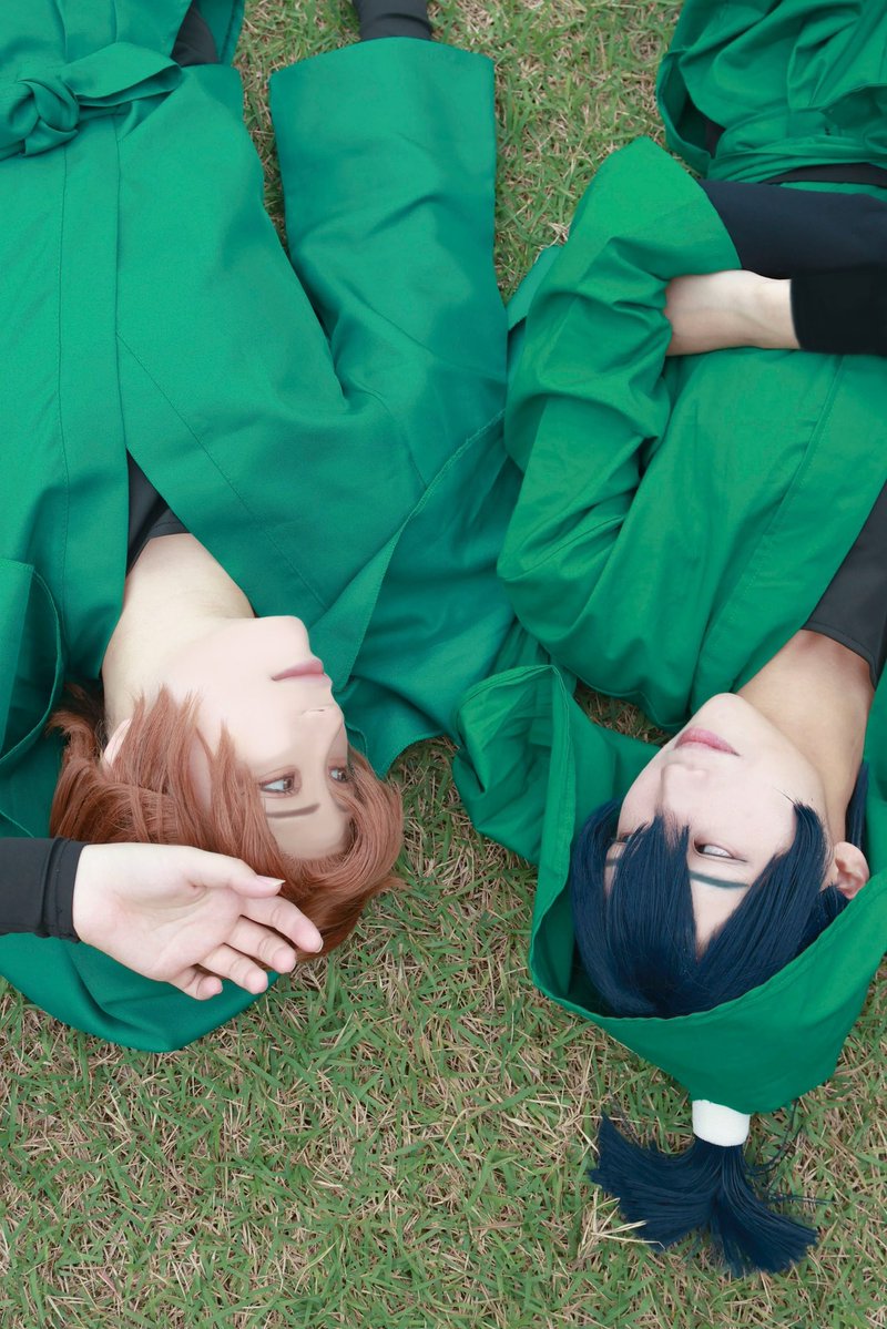 fuyuqi39's tweet photo. rkrn/cos　六は

留三郎：@fuyuqi39 
伊作：@iiichigoo_cos 
📸：@Yukiphotololita さん https://t.co/av1N69hnDD