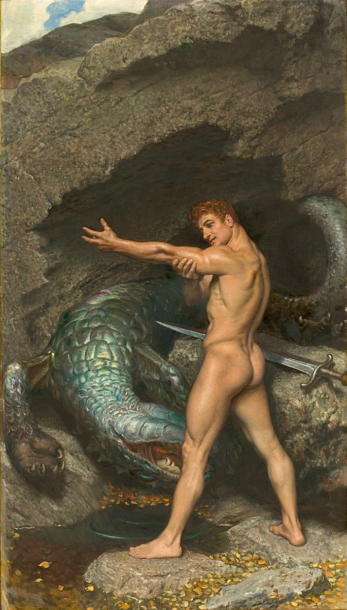 Noldonil's tweet photo. Osmar Schindler (1867–1927)
Siegfried baths in the dragon’s blood https://t.co/u6KReCBdoM