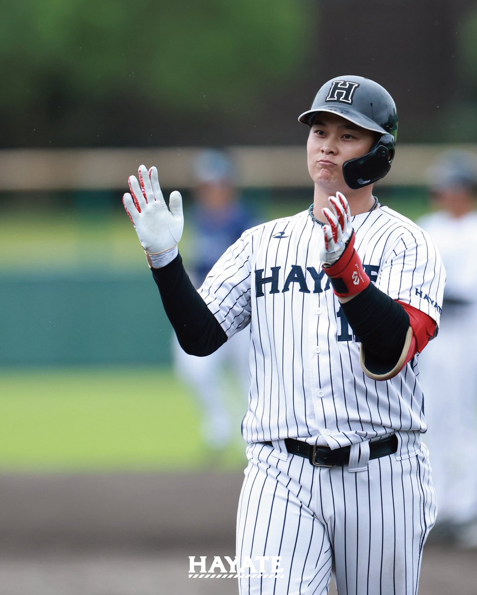 hayate_bc's tweet photo. ◣ Today's photos ◥

最終回にタイムリーを放ち、最多打点で単独タイトルを決めた #野口恭佑 選手🌟
 
#ハヤテベンチャーズ静岡
#hayate_bc #hayategroup https://t.co/JqY2EfoTJR