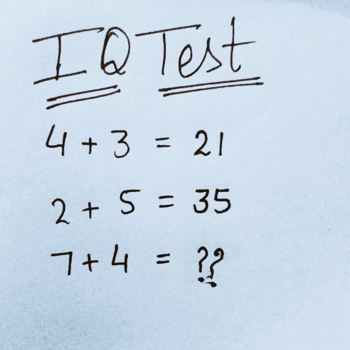 dttania1ojx's tweet photo. iQ Test

What is the answer..? https://t.co/vKAg4jDZV7