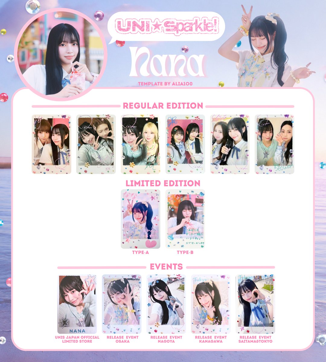 alia1o0's tweet photo. ⛧───── ⋆⋅☆⋅⋆ ─────⛧    
UNIS「UNI☆Sparkle!」 
photocard wishlist template 
⛧───── ⋆⋅☆⋅⋆ ─────⛧  

better quality : https://t.co/HS4NswVzlP

📷#HYEONJU 
📷#NANA 
📷#GEHLEE 
📷#KOTOKO 

#UNIS #유니스 
#ギミサマ #GimmeSummer 
#UNISparkle https://t.co/LHzyP2IcOb