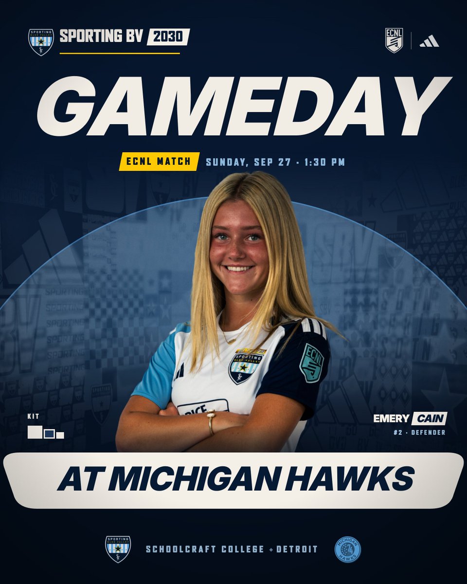 sbv2030ECNL's tweet photo. Gameday | @MIHawks1974 

Schoolcraft College, 1:30.

@sportingbv @ecnlgirls @TopDrawerSoccer @TheSoccerWire @PrepSoccer https://t.co/IKNs158qXP