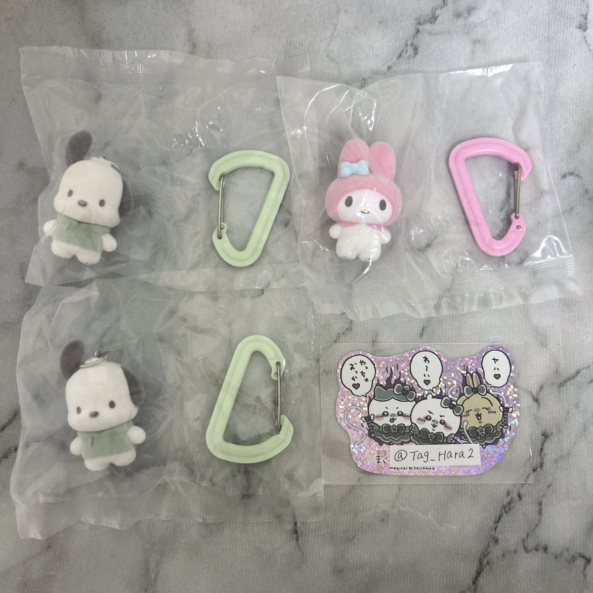 Tag_Hara2's tweet photo. ꒰ 交換/譲渡 ꒱サンリオ カラフルカラビナマスコットチャーム フロッキー

[譲]ポチャッコ2、マイメロ1

[求]同種シナモンor異種シナモン
　   定価+送料

・郵送交換
・検索よりお気軽にお声掛けください。 https://t.co/iDH6MqOSZl
