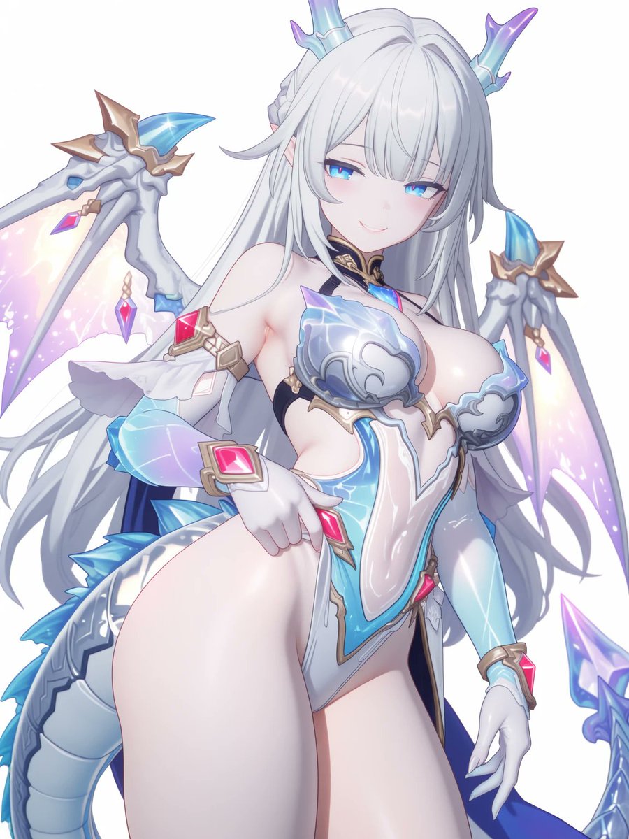 Aiilast's tweet photo. #クリスタルドラゴン娘 
#CrystalDragonGirlAI 
#AIart https://t.co/vfYXh4lQsa