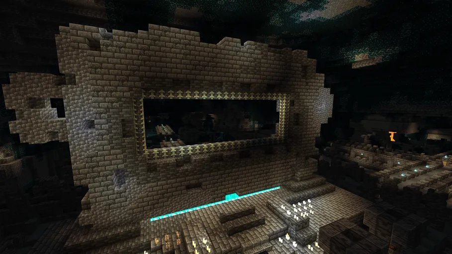 harristic_'s tweet photo. Yes, the death cult city portal leading to cute pink heaven makes perfect sense and is incredible

But don't worry, if you want more scary sculk, you should remember that the sculk infection originates from the Sift ;) https://t.co/76mDntAbtL
