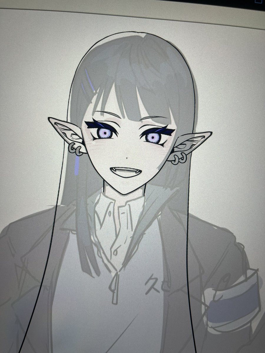 mango_daizu's tweet photo. 姉に描けって言われた奴ちまちま進めてる https://t.co/NBgR3uRX1Q