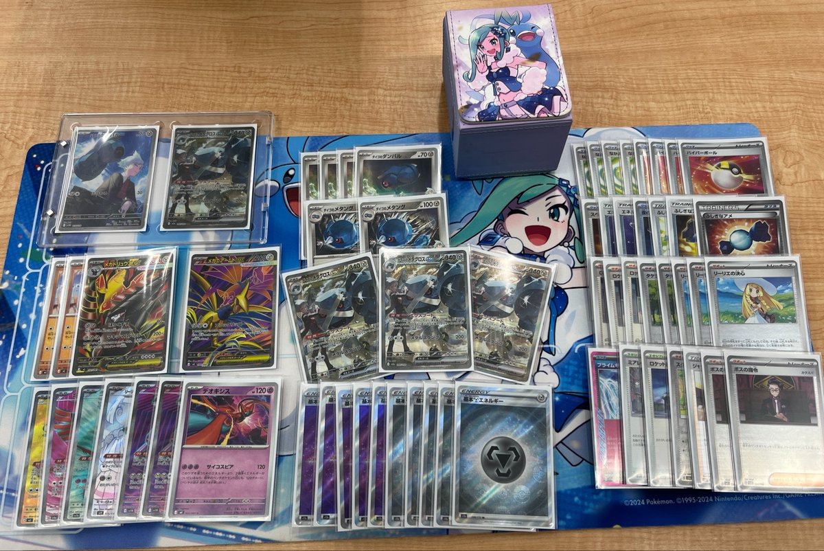 tea0041065163's tweet photo. シティリーグS1:メディアポリス御殿場
使用:ダイゴのメタグロスex

予選5-1、決勝トナメ1没でした！

いつかトナメいけたらいいな〜と気長にプレイしていたので今日トナメにいけるとは思っていませんでした！！

ほんとに嬉しいし、ここ最近ずっと使い続けていてよかったです！
マッチングは⤵︎ https://t.co/d1vlV299nf