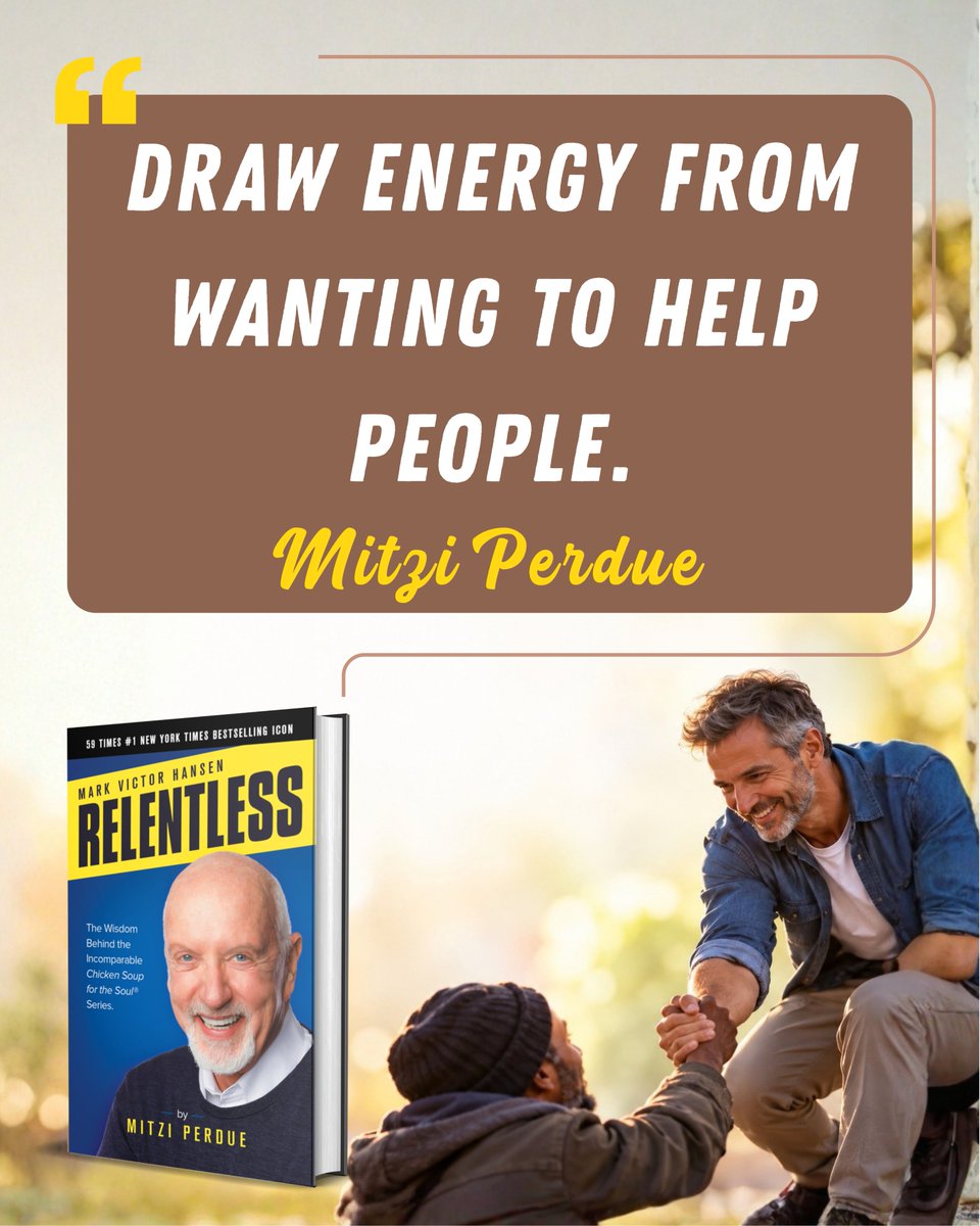 TwBookClub's tweet photo. Success becomes more meaningful when it’s driven by a desire to help others.

"Relentless" by @MitziPerdue is a biography that shows how determination and a passion for helping people shaped Hansen’s remarkable journey.

Available in all formats from most major retailers. https://t.co/AH9xUwVMwY