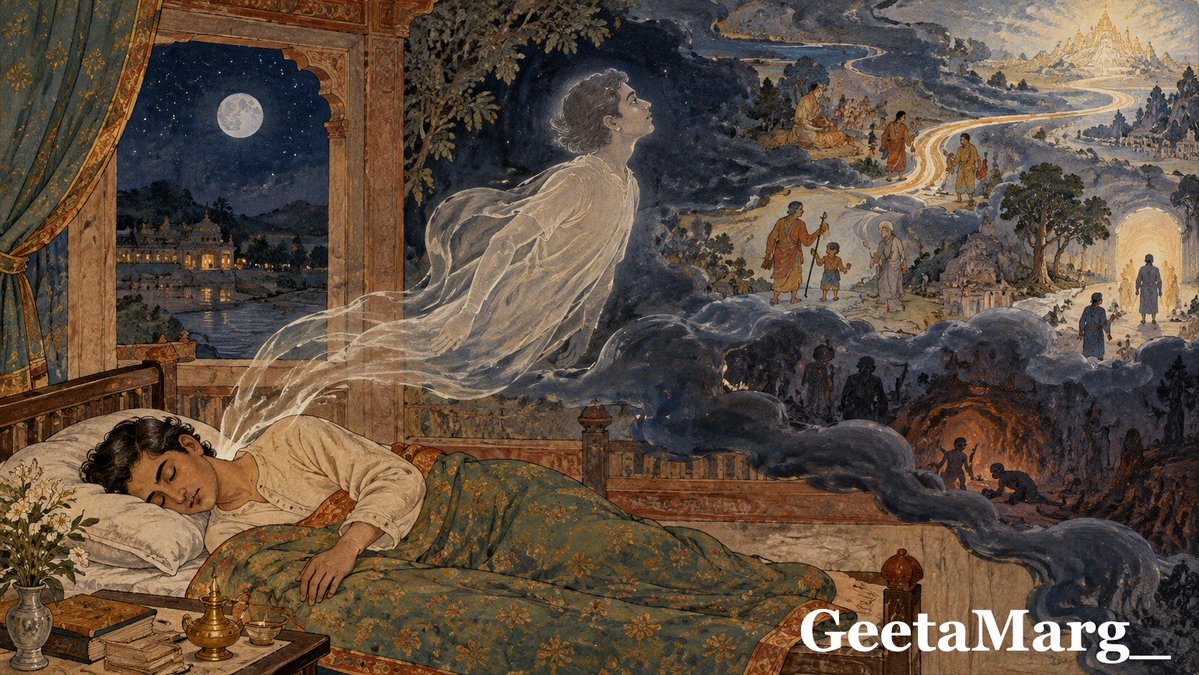 GeetaMarg_'s tweet photo. Every night, you surrender consciousness without knowing whether you’ll be given back the same life in the morning. 🪬 https://t.co/em3VEFeM71