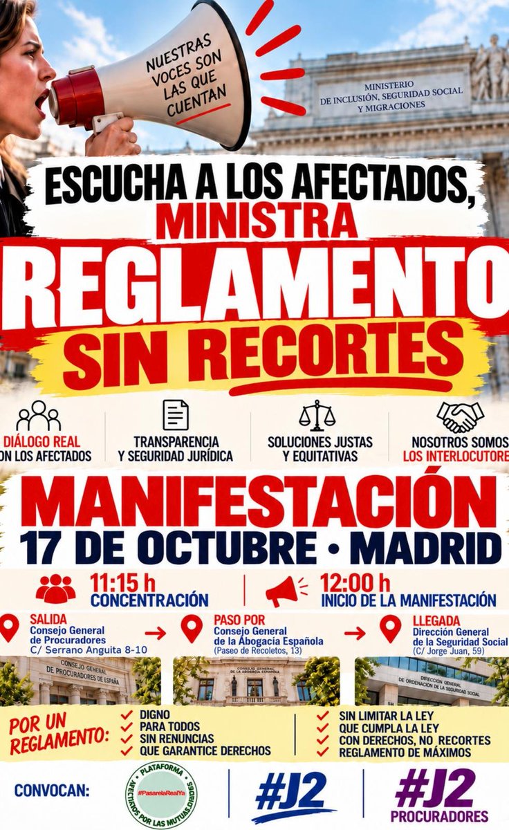 abbabogada's tweet photo. Estamos en la recta final y la Ministra sigue sin escucharnos. Necesitamos reuniones urgentes con los/as técnicas de los afectados por las Mutualidades
#MinistraEscuchaALosAfectados
#ReunionesTecnicasYa
@plataformareta
@J2AlterMutua @mareanegracoru https://t.co/Xp1xEAeGjy