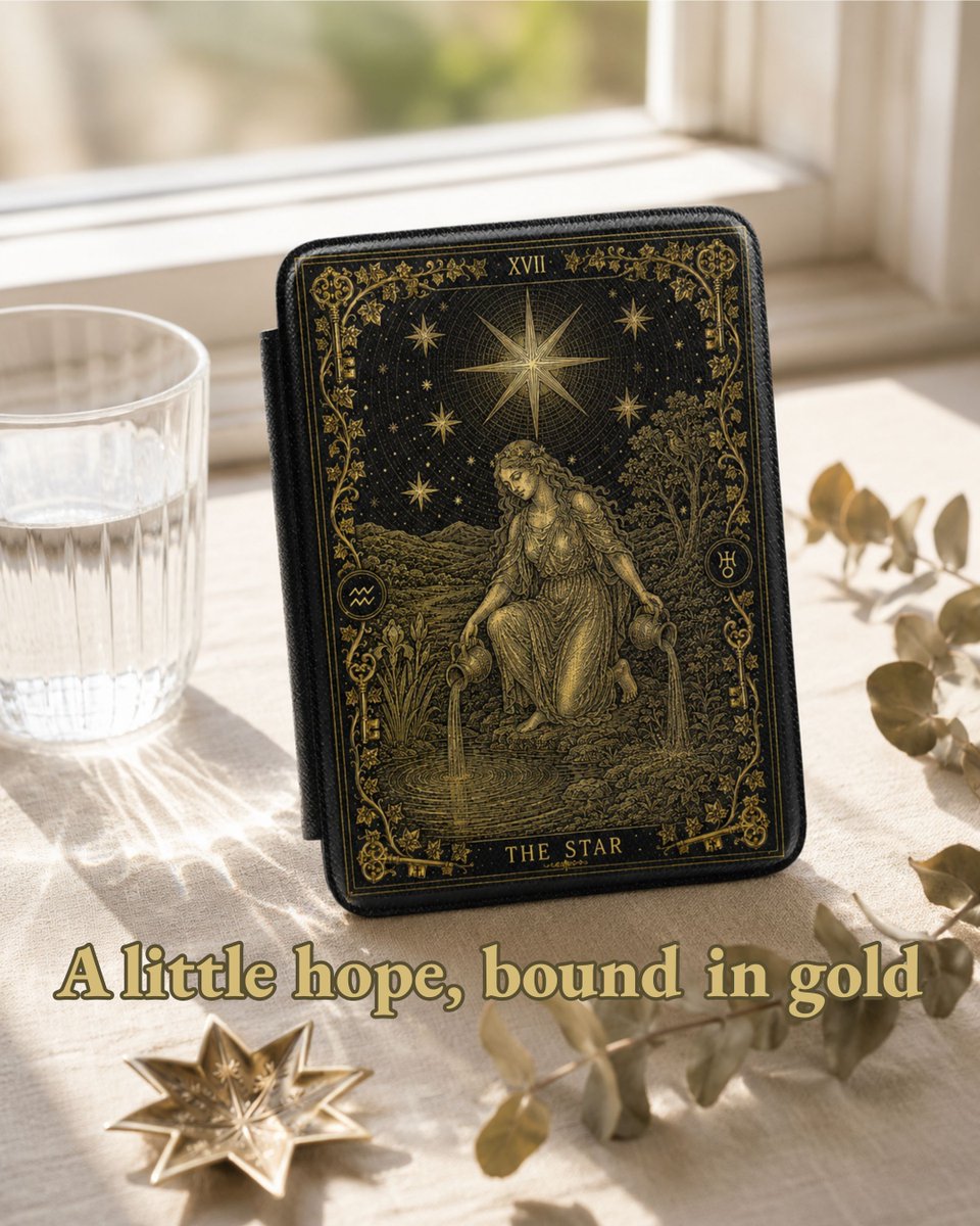 TheCaseDesignCo's tweet photo. After the storm, there's always a star waiting to guide you back. β¨ New week, new chapter β start it with The Star. Which card speaks to you today? Tell us below π
https://t.co/nx97v8yjCH
#tarot #tarotcards #darkacademia #kindlecase #paperwhite https://t.co/WzidWLkcF1