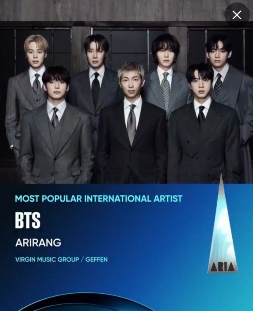 SudeshnaSa4l1c's tweet photo. I vote for #ARISBTS at the 2026 ARIA Music Award.

Report 🔁to vote https://t.co/TWHgDmA1lR