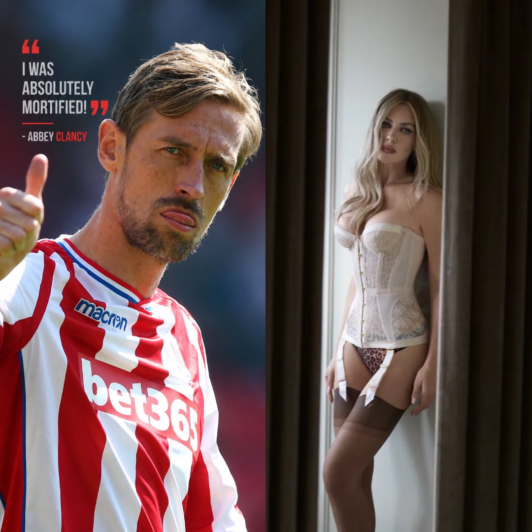 FTBL_Planet's tweet photo. When Abbey Clancy was away on holiday with Peter Crouch, one of her friends had bought her a bikini and Abbey decided to send her a quick photo wearing it.

She took the picture, opened WhatsApp and started typing the name of the friend she wanted to send it to.

“You know how you just type in the first two letters of a name.”

There was only one problem.

“I couldn’t see in the sun.”

Abbey pressed send without properly checking which chat she had opened.

The picture did not go to her friend.

It went into one of Crouch’s golf WhatsApp groups, with around 200 golfers in it.

Abbey realised what she had done.

“I was absolutely mortified!”

By the time Crouch realised what had happened, the damage was already done.

“My phone was going mental.”

He grabbed his phone and deleted the photo from the group, hoping he had managed to get rid of it quickly enough.

Almost immediately, the replies started coming back.

“Don’t worry, we’ve got the screenshots.”

One of the golfers had already taken things a little further.

“I’ve laminated it and put it on my bedroom wall.”
#football