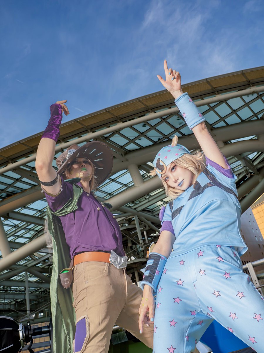 mituyoshi2000's tweet photo. Johnny &amp; Gyro 
STEEL BALL RUN JoJo's Bizarre Adventure  
#コスサミ #コスサミ2026 #WCS2026 https://t.co/KgxtkDEmnc