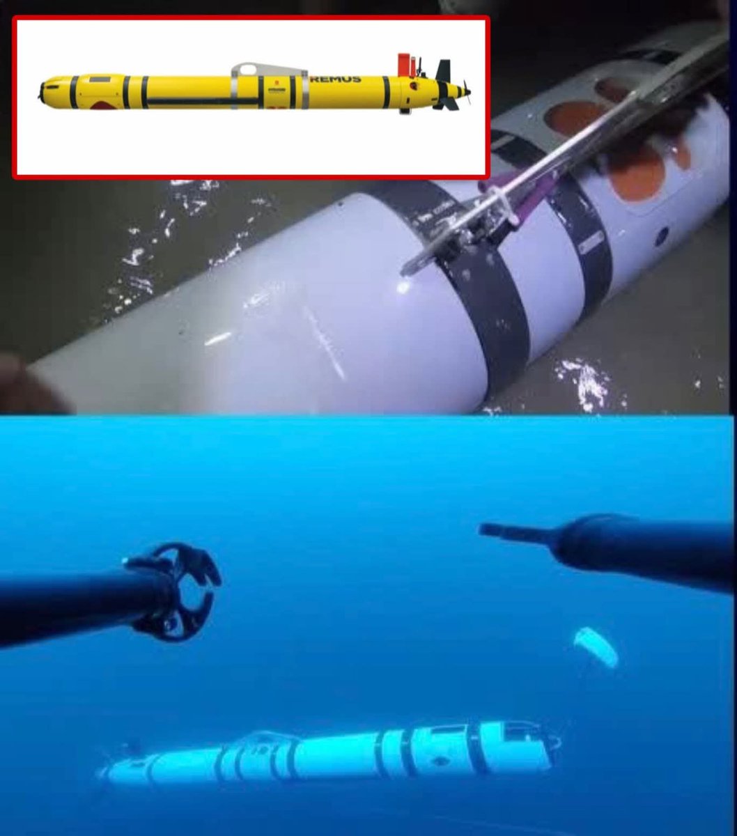 Su_35m's tweet photo. البحرية الإيرانية تستولي على غواصة أمريكية غير مأهولة من طراز  REMUS-600 في مضيق هرمز.

يبلغ طولها نحو 3.6 متر، وقطرها 32.4 سم، ووزنها قرابة 250 كغم، ويمكنها العمل حتى عمق 600 متر، مع قدرة تحمّل تصل إلى 24 ساعة ومدى أقصى يقارب 133كم. https://t.co/uWSUOHnec3