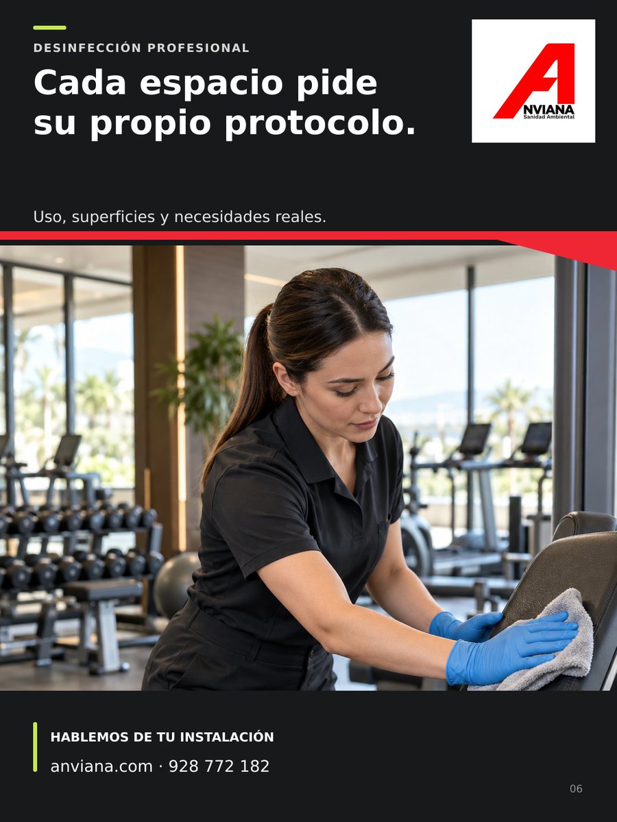 AnvianaSL's tweet photo. Desinfectamos gimnasios, oficinas y zonas comunes adaptados a tus necesidades. ¿Buscas un protocolo profesional? ¡Consúltanos! 🌐 https://t.co/brUEHqPAtq 

☎️ 928 772 182 📍 Gran Canaria 

#Anviana #Desinfeccion #HigieneProfesional #Empresas #Comunidades #Canarias https://t.co/j7KzZ6NUep