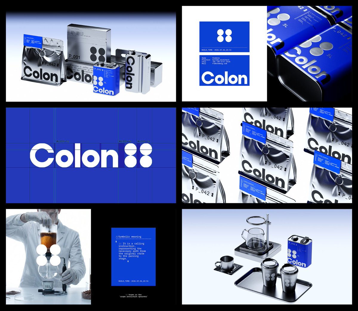 atomerg2026's tweet photo. 🔷Brand identity &amp; packaging for Colon.
🔷An experimental coffee brand turning coffee into a precise, perceptible sensory coordinate, from Origin to Resolution. https://t.co/2d7iJAQOtU