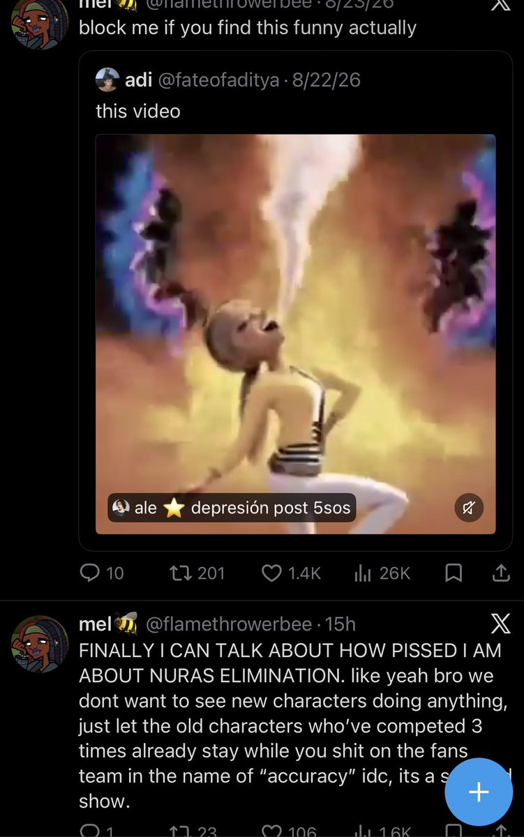 flamethrowerbee's tweet photo. my two most popular tweets are about my 2 favorite characters 🥹 https://t.co/JJZaK7xyBD