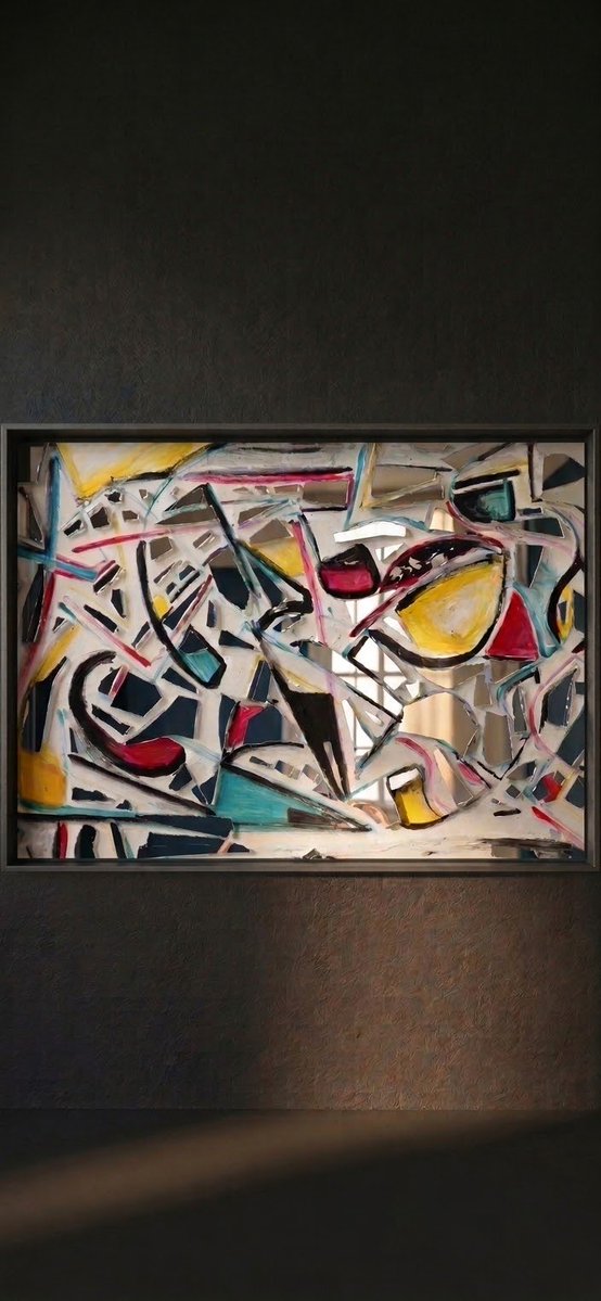 sevnofficial's tweet photo. Improvisation with mirrors and acrylic #SevnArt #art #fineart #artistonx #abstractart #acrylic https://t.co/oo1eutK93I