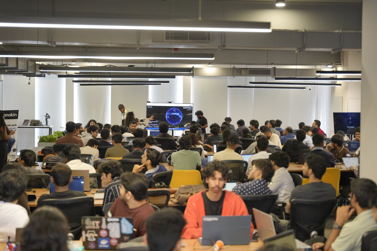 anakinHQ's tweet photo. @claudeai Opus Build Day came to @anakinhq and what a day it was!! 🔥

200+ builders, 40+ teams, hardware workshops upstairs, AI agents and live web data build day downstairs. 

Huge shoutout to everyone who came down and ran the show - participants, mentors, judges, our partners @knowshubhangi @residencyBLR  and all our volunteers! 🙌

Find yourself in the pictures? Say hi in the comments 👇