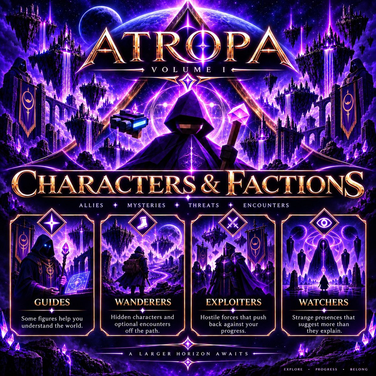 ThePeggening's tweet photo. Not everyone you meet in Atropa is there to help you.
Guides. Wanderers. Exploiters. Watchers.
Some explain the world. Some hide off the path. Some actively push back against your progress.
#ThePeggening #Atropa #pdai https://t.co/r3RIMorKlP