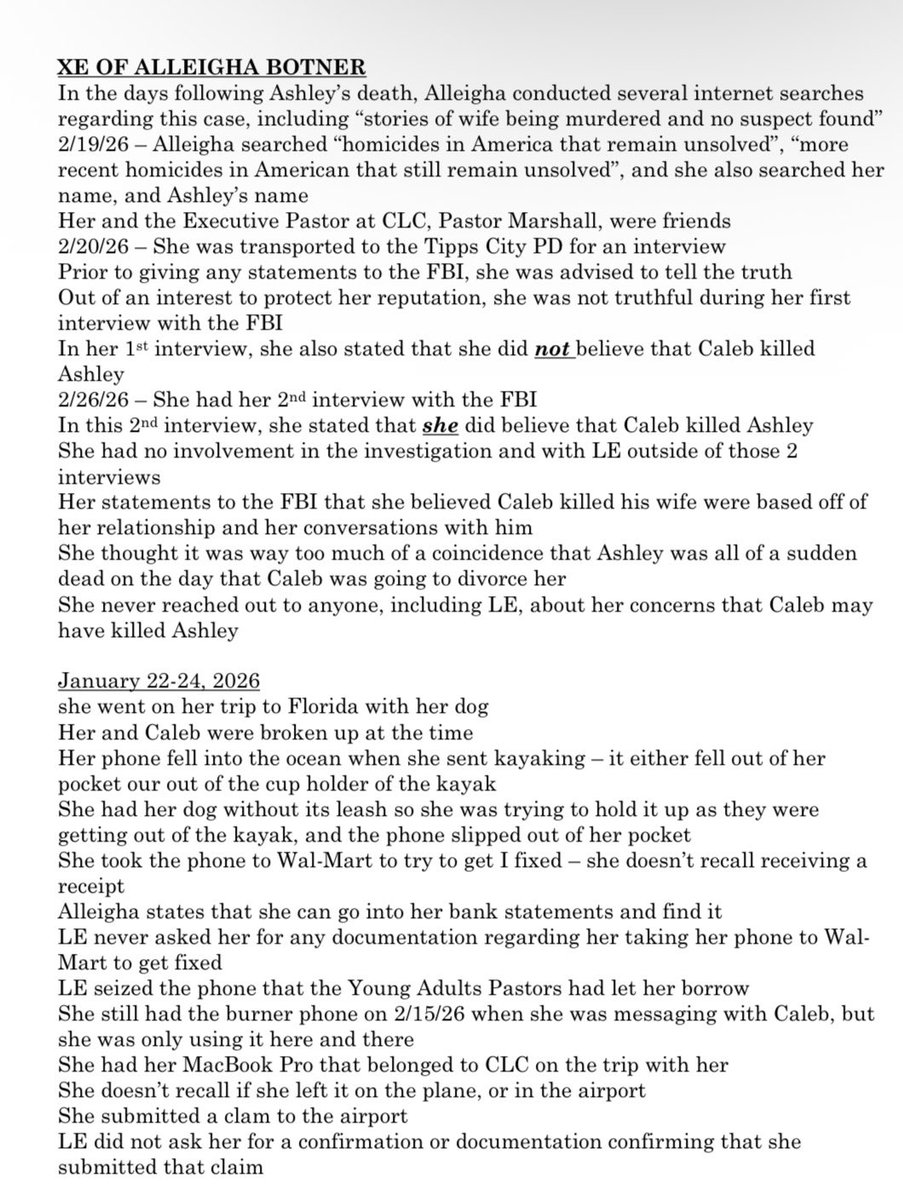 LexiTheLawNerd's tweet photo. OH v. CALEB FLYNN #PastorsDeadlySinTrial #AmericanIdolTrial |
Day 5 - The Mistress Continues to Read the Messages
🔗 to the Messages: https://t.co/5ngGPAdyBk
1/2
#AlleighaBotner #CalebFlynn https://t.co/KdqZvclBzh