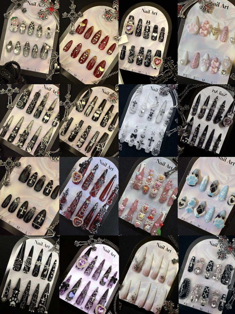 RoseJealousy's tweet photo. 🎀ネイルチップオーダー🎀
2週間程で発送致します❕
🥀⋆一律 ￥1700🥀⋆
 #ネイルチップ 
 #ネイルチップオーダー 
 #ハンドメイド https://t.co/wWgwmjjIRo