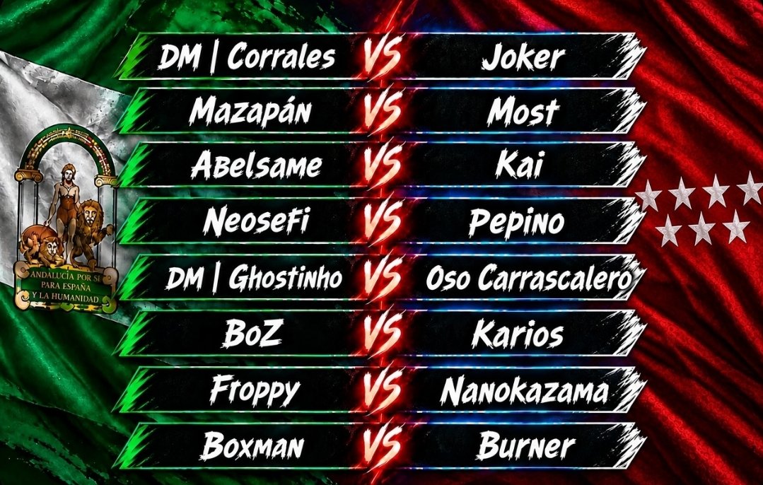 TekkenLevante's tweet photo. Liga de Comunidades Jornada 3!! Hoy a las 18:00 en nuestro canal de https://t.co/eXe87hsS8Q tendremos al primer y segundo clasificado de la liga disputándose el liderato y posiblemente dejando a su rival sin opciones de hacerse con el campeonato Andalucía vs Madrid!! 🔥🔥🔥 https://t.co/LCr8WJeqOF