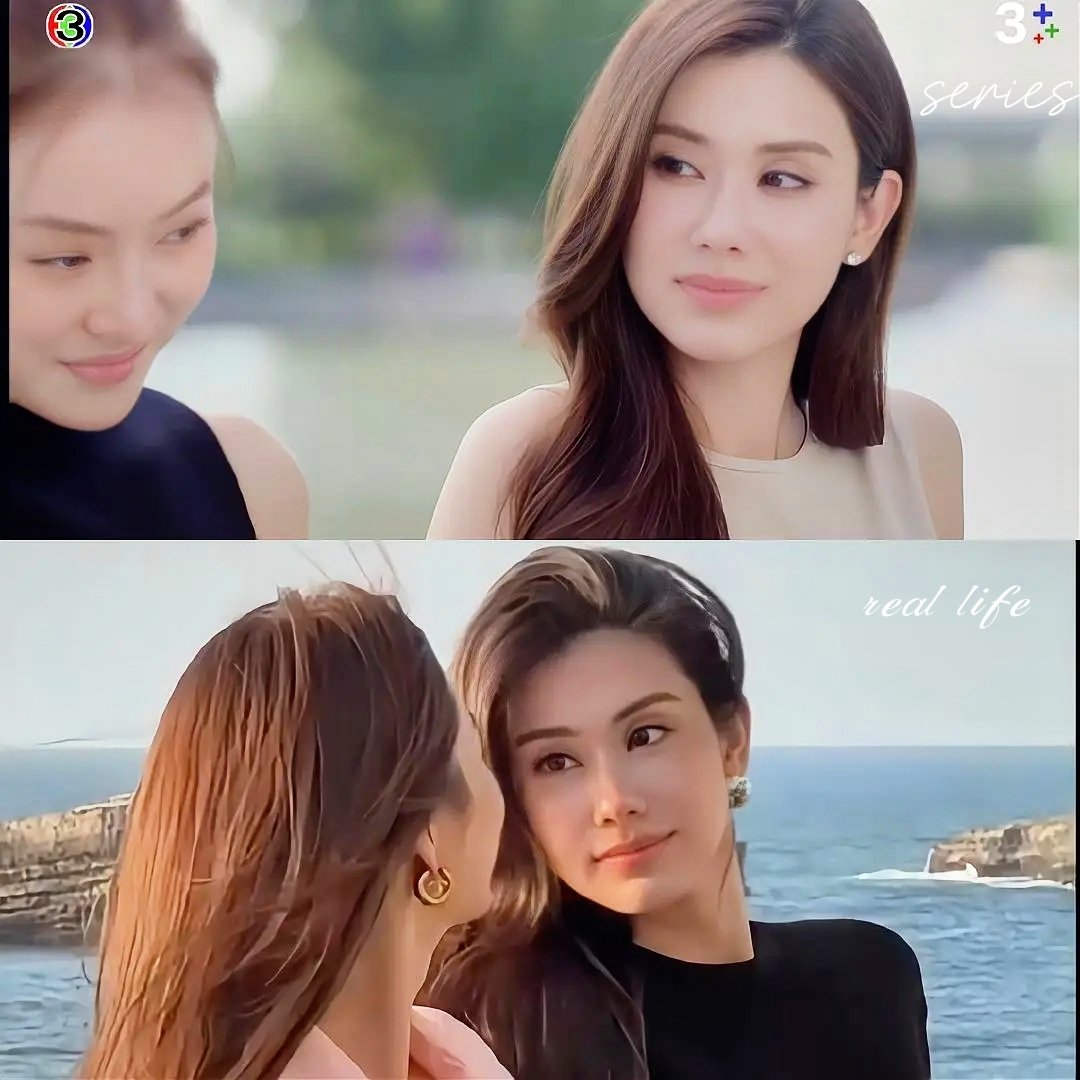 Patamm1's tweet photo. ชีวิตจริงกับซีรีย์ก็ไม่ต่างกันเท่าไหร่นัก🥰

 #ลีน่าหมิว #LenaMiu https://t.co/mqGyYsXasZ