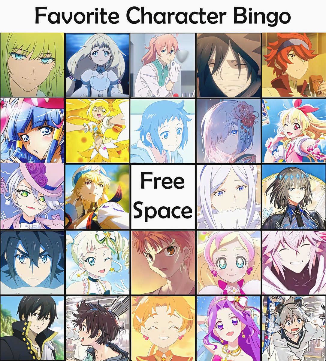 PoPcornImpact11's tweet photo. Favorite character bingo! https://t.co/8Jfno3Qfs1