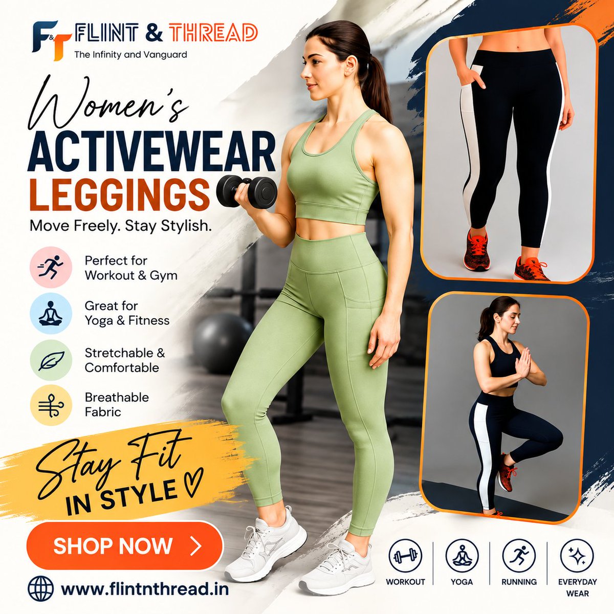 flintandthread's tweet photo. β¨ Move freely and stay stylish with Flint & Threadβs womenβs activewear leggings β perfect for workouts, yoga, running, and everyday wear. πββοΈπͺ
ποΈ Shop Now: https://t.co/paCIsYnz21
#FlintAndThread #Activewear #WomensLeggings #WorkoutWear #FitnessFashion #ShopNow #WearYourStory https://t.co/lh989i79jo