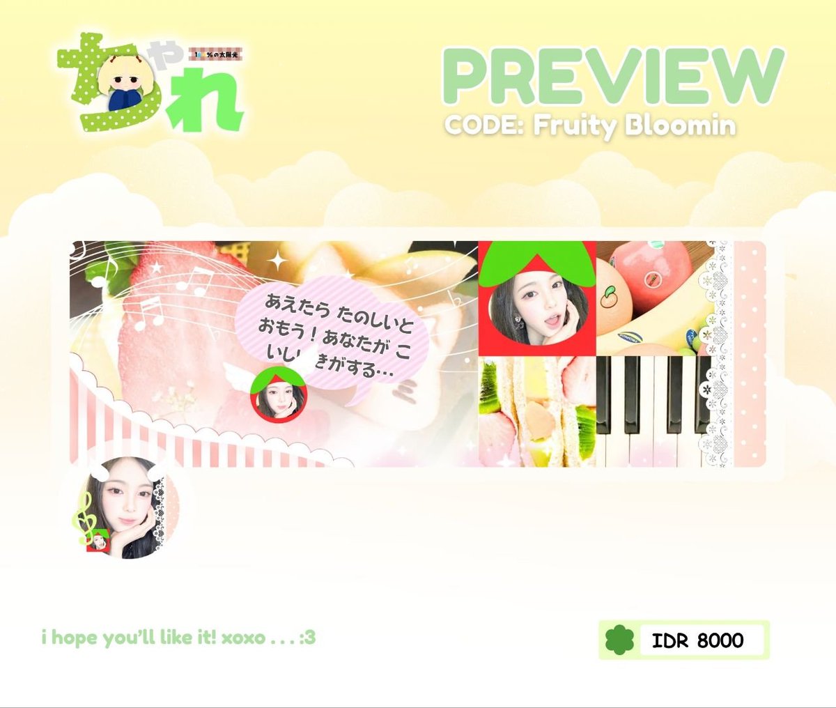 tsuzuumee's tweet photo. Help repOst? thank yOu! ☘️

halo temen-temen, aku ada layout ready stock Wonyoung, Ian, dan Stella! semuanya sudah bisa di order &amp; free retext jugaaa! >___< yang mau jajan bisa langsung ke dm atau tele yaa :3

#bealanja https://t.co/Ks6HCz3e7W