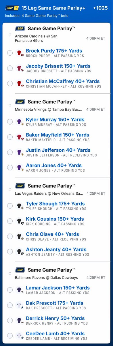 BobMegaBuilder's tweet photo. NFL Mega- 4 pm
+1025

#NFL #Mega https://t.co/vlmNDoCLNR