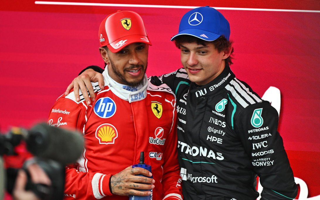 LH44Fanpage8's tweet photo. Lewis Hamilton was asked who second most stylish driver in Formula 1 and, for the only time in our interview, he is lost for words.

"Shoot,Probably a couple of the younger guys. Zhou. Liam. And the new kid, Kimi."

"Those guys are ... I mean, I say 'kids' compared to me," he says. "The other day I was in the press conference and I was like, 'Oh, I like your trousers.' I'm noticing they're becoming very outward thinking