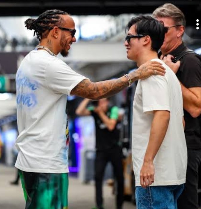 LH44Fanpage8's tweet photo. Lewis Hamilton was asked who second most stylish driver in Formula 1 and, for the only time in our interview, he is lost for words.

"Shoot,Probably a couple of the younger guys. Zhou. Liam. And the new kid, Kimi."

"Those guys are ... I mean, I say 'kids' compared to me," he says. "The other day I was in the press conference and I was like, 'Oh, I like your trousers.' I'm noticing they're becoming very outward thinking