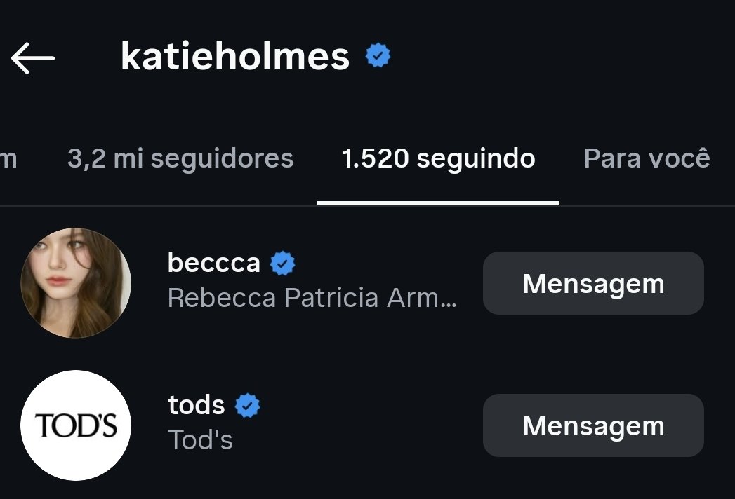 centralfb_br's tweet photo. Katie Holmes seguiu a Becky no IG 🥹🫶🏻

#BeckyxTodsSS27 #BeckyxMFWTodsSS27 #beckysangels #BeckyArmstrong https://t.co/zj274GB2MM