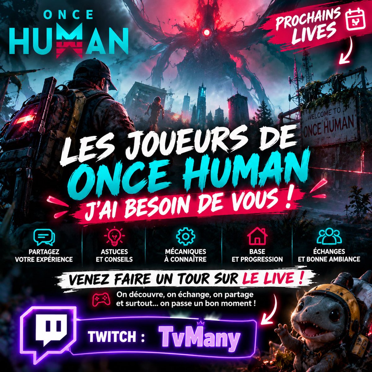 Many_Qlf's tweet photo. #OnceHuman #OnceHumanFR #TwitchFR #StreamerFR #GamingFR #CommunautéGaming https://t.co/uvo6VD71WO