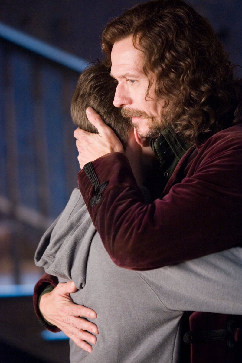 HalfBloodDaily's tweet photo. One of the saddest scenes after Sirius dies never made it into the film.

Harry goes looking for Nearly Headless Nick because he suddenly realises ghosts exist.

For a moment, he thinks there might be a loophole.

Maybe Sirius can come back.

Nick has to explain that becoming a ghost isn’t really coming back at all.

Ghosts are only imprints of the people they were.

And Sirius, unlike Nick, wouldn’t have been afraid enough of death to choose that kind of existence.

Harry spends the whole conversation desperately looking for a way Sirius might not really be gone.

And Nick has to be the one who tells him there isn’t one.