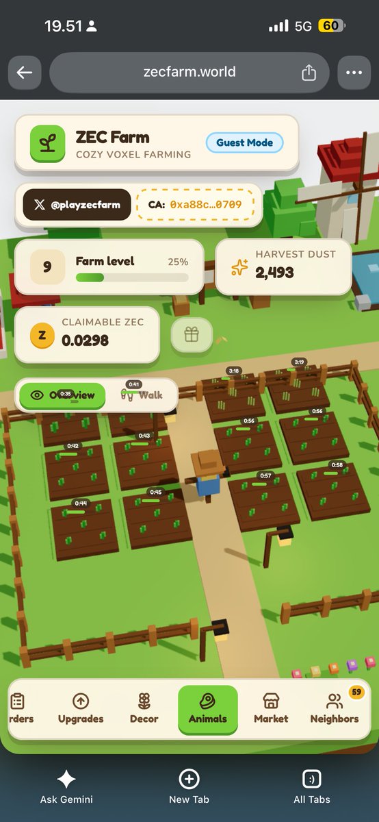 zachvierrr's tweet photo. @playzecfarm there's no window for the option to submit wallet and cashout in mobile browser, help. https://t.co/26CwbWSxMc
