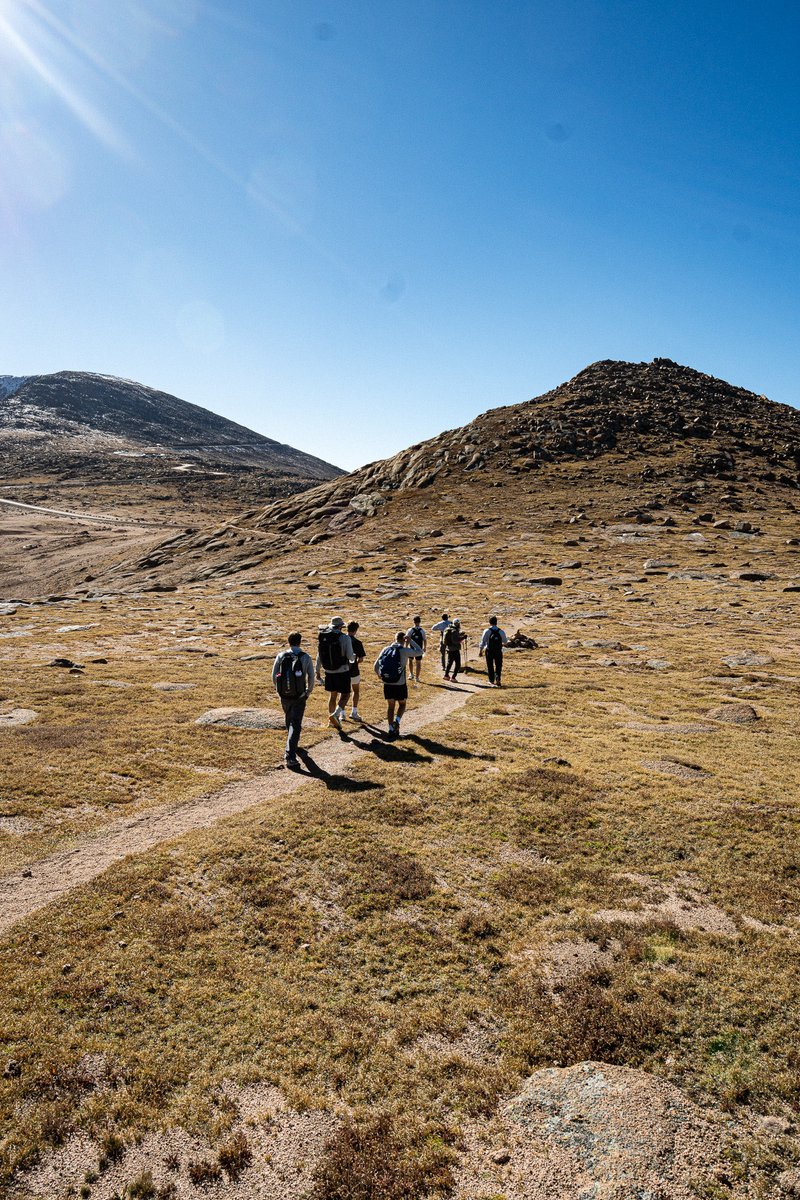 zachhomol_'s tweet photo. 5 a.m Start in the dark! 

@PaquetteMike & I successfully lead 27+ men from his sales team to the summit of Pike Peak! 
For many of these young men— it was their first ever hiking experience! A 14er!! 

A year ago Mike & I began discussing this vision for a Company offsite that would be both impactful & unforgettable. 

It started with Keynotes, then hiking through red rocks & finished at the top of the mountain. 

Hosting this “expedition style” off site was  a vision of mine — knowing that teams (people) bond best through shared challenge and overcoming adversity. That they did this weekend! 

Throughout the weekend everything started to line up perfectly. We pivoted when we needed to pivot & trusted the Lord was in control. From giving the guys what they needed to hear during keynotes & breakout sessions to keeping us safe above 14,000 ft. 

After hearing the men’s testimonials the last night we knew this trip far exceeded even our highest expectations. 

Big ups to @PaquetteMike on his phenomenal Servant leadership from the very start to the finish. It’s not easy leading 30 strong willed men! It’s no surprise to me why this sales team is the top of the company. They asked phenomenal questions, respected leadership & seized every opportunity to grow. A testament to what @PaquetteMike  has built!

What I love most about this team is at the center of it all is Jesus. It’s not often you find 30+ on fire Christ followers meeting for a business company offsite* 

Amazing!!