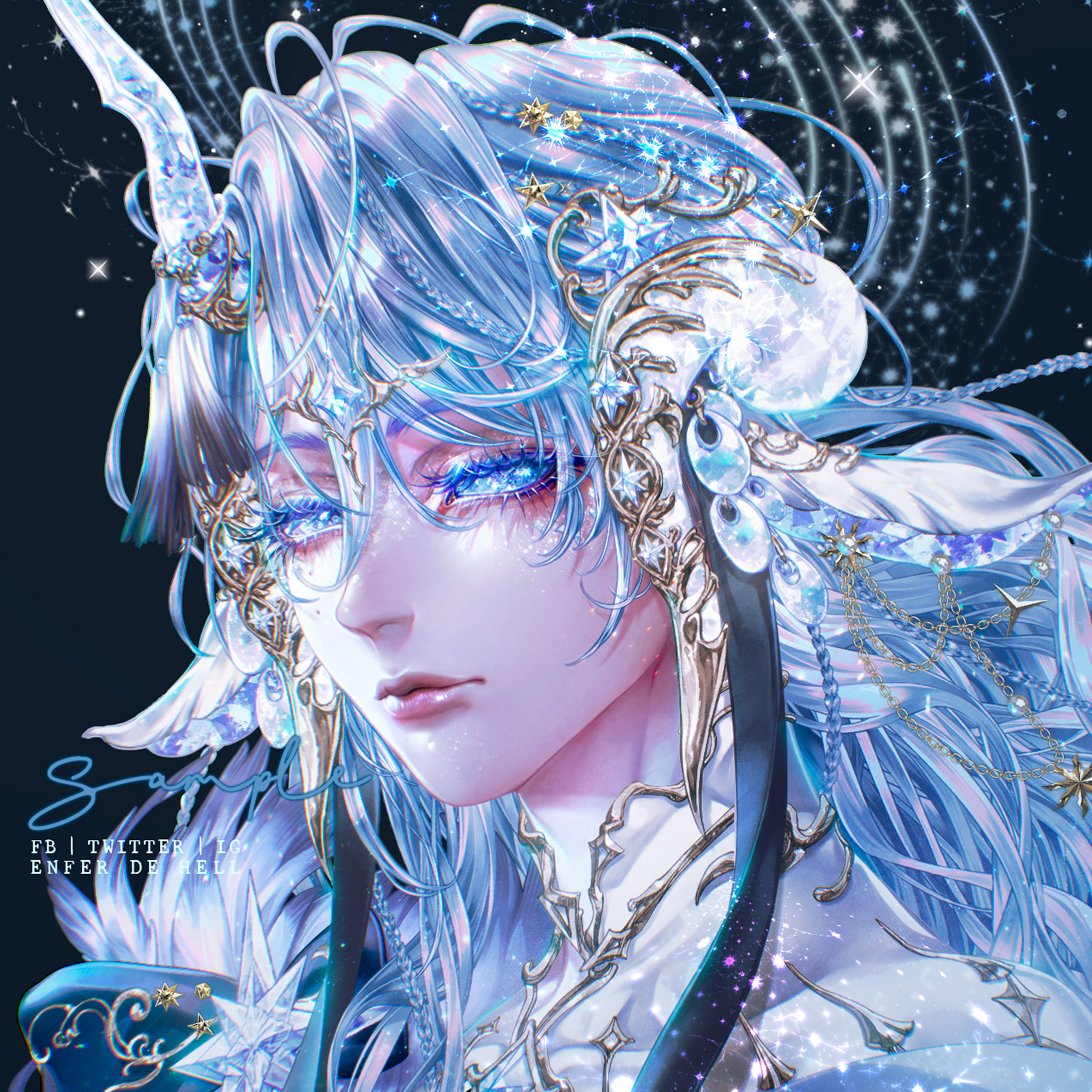 EnferDeHell's tweet photo. Portrait of Custom Motune No. 2 
for WizardofOwl
ปกติงานวาดพอร์ทเทรตของโมทูนจะใช้วิธีร่างแล้วปาดสีก็เสร็จละ  มีแค่น้องคนนี้เครื่องหัวรายละเอียดแอบเยอะ กลัวปาดสีพลาดเลยขึ้นด้วย ขาว-ดำ แล้วค่อยเคลือบสีแทนแบบงานหลักไปเล๊ย 😬🤞
#motune