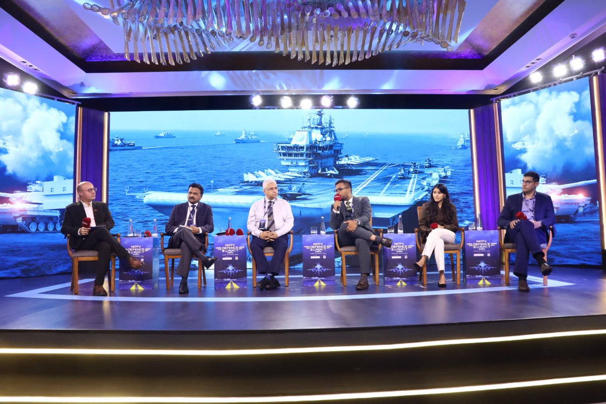 rsreenivasvsm's tweet photo. Proud to represent @BondadaOnline as Technology Partner at the @ndtv Defence Summit 2026.

Participated in the panel discussion “Building Bharat’s Arsenal of Innovation: AI, Drones & Beyond”, moderated by Aditya Raj Kaul, alongside distinguished leaders from India’s defence & technology ecosystem.

The discussion was moderated by Mr. @AdityaRajKaul, and featured:
• Mr. @bodhi_ig, #Founder & #CEO, @IGDefence 
• Brigadier Devasheesh Chowdhury (Veteran), Senior GM, @ZenTechnologies Limited
• Ms. Veddika Dalmia, #Director, @hyperstealth_in Technologies Private Limited.
• Mr. @arvindkla, #MD & #CEO, @TonboImaging 

A valuable conversation on AI, drones, indigenous innovation and the future of defence technology.

#NDTVDefenceSummit2026 #BondadaGroup #DefenceTech #AI #Drones #DefenceInnovation