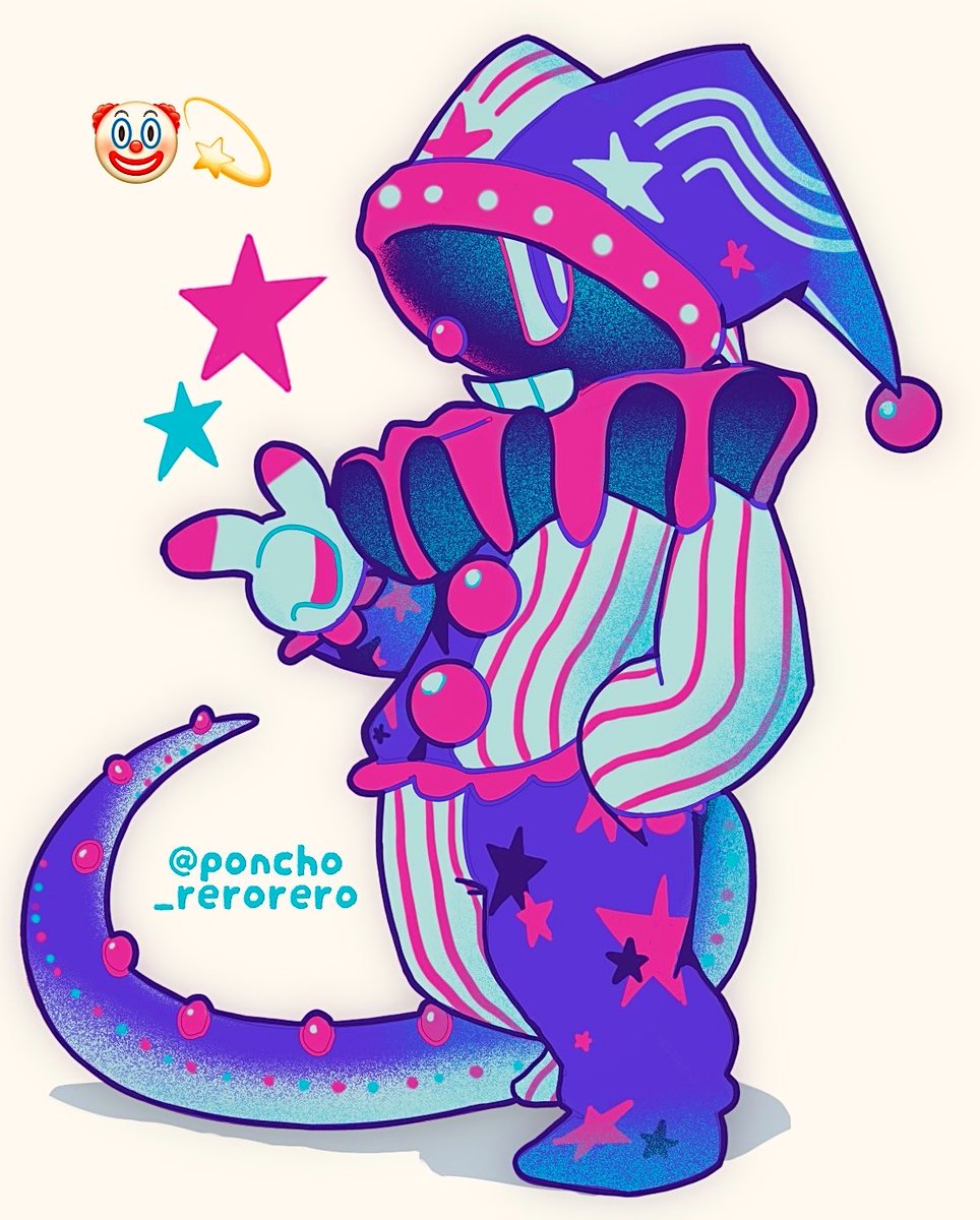 poncho_rerorero's tweet photo. The Shooting Star Clown 🤡💫
#oc #clown https://t.co/sopipE1gf7
